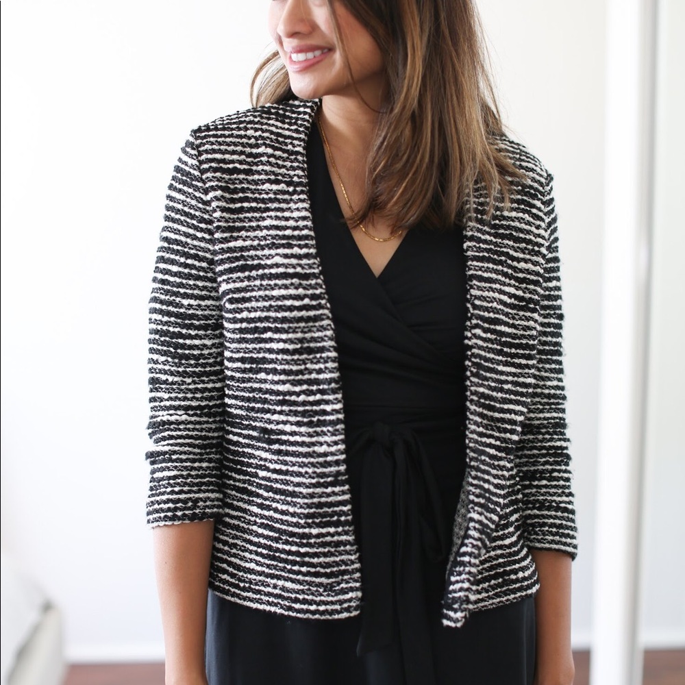 H&M Lightweight Tweed Cardigan Jacket